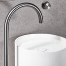 european style villa brass light luxury vertical basin washbasin bathroom hotel hot and cold dual control faucet am2309