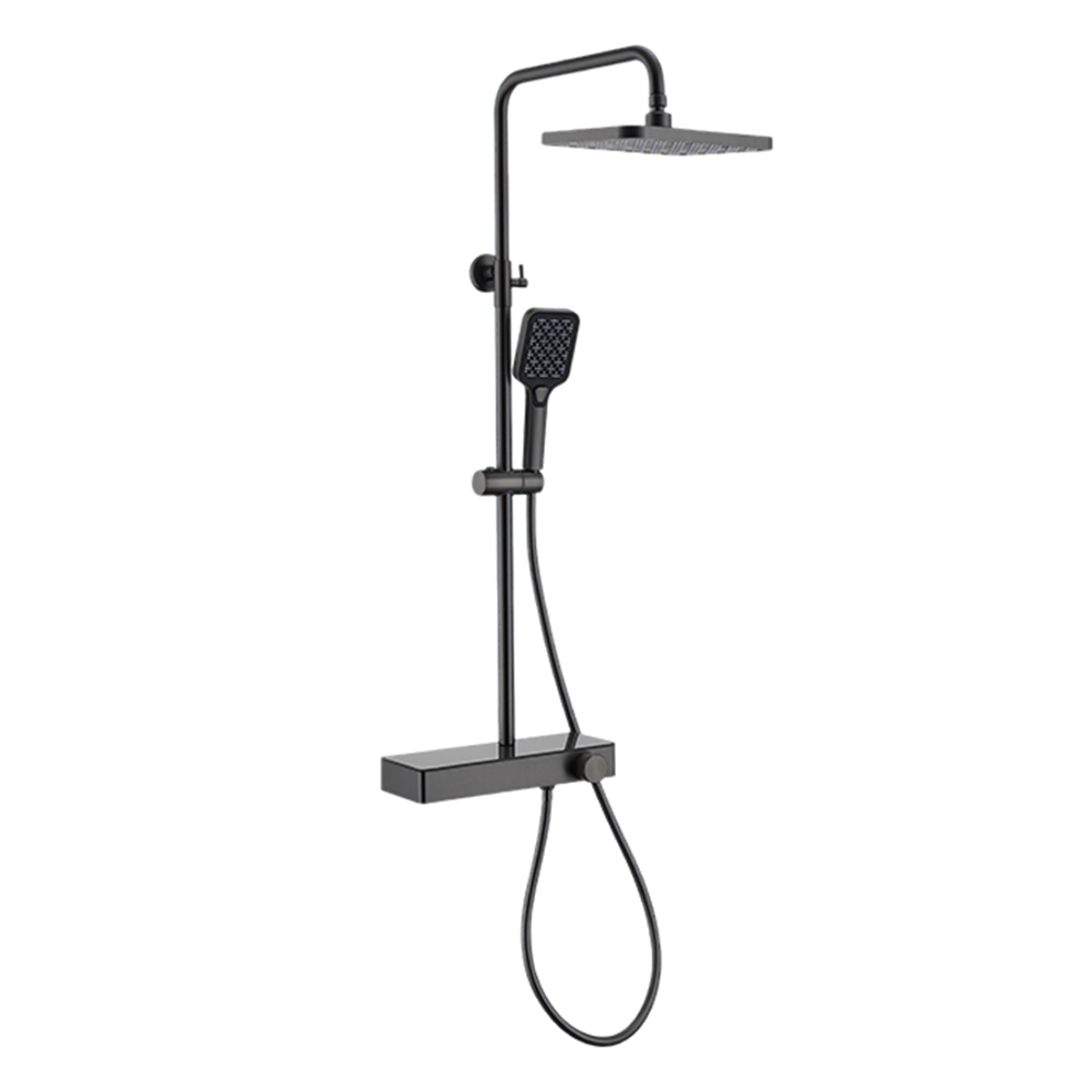 Round tube shower