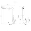 kitchen faucet hot and cold sink sink universal telescopic household pull out faucet rotatable cf2504