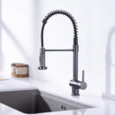 gray spring faucet household sink sink hot and cold faucet kitchen sink cf2404