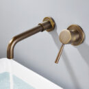 brass concealed faucet hotel bathroom hot and cold water embedded basin faucet am1002