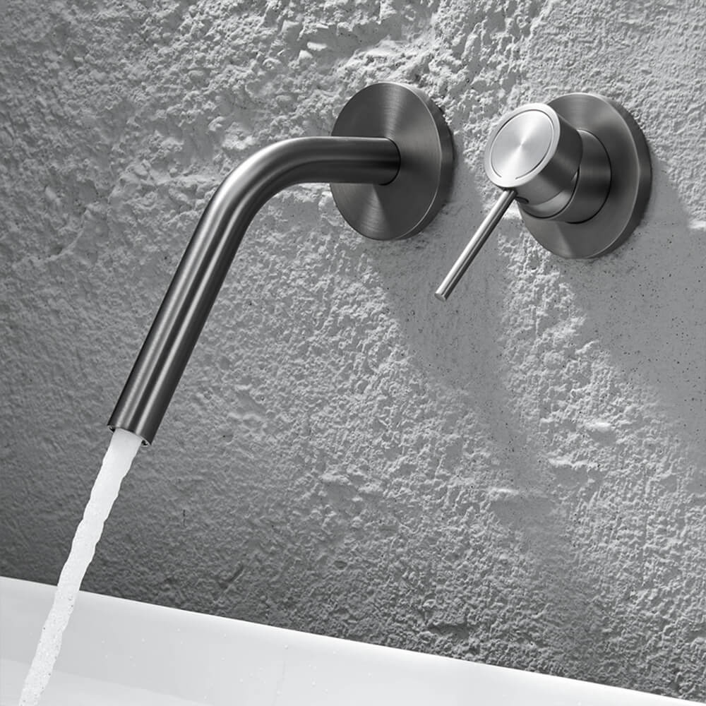 Simple washbasin, hotel villa toilet, sink, column basin, concealed wall faucet AM2501