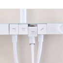 cream wind shower household shower set white rain shower bathroom shower wall mounted digital display shower lm2401