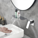 brass concealed waterfall faucet hot and cold household bathroom washbasin sink basin faucet am1026