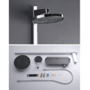 household button shower set bathroom toilet shower shower head hot and cold storage mixing valve rain gq2402