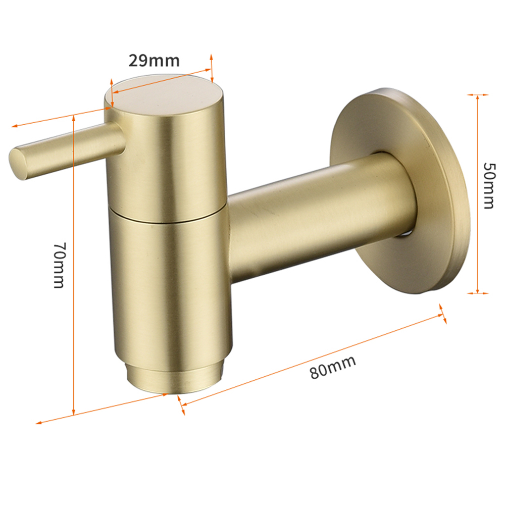 Type A one-word brushed gold short