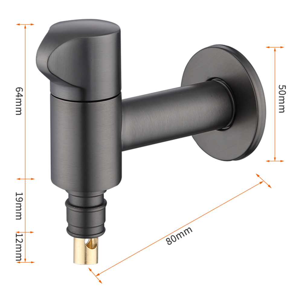 Type A gun gray short type (built-in water stop rod)