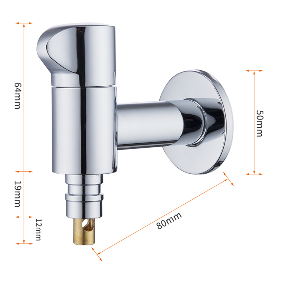 Type A chrome short section (built-in water stop rod)