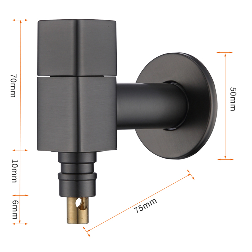 Type B gun gray short type (built-in water stop rod)