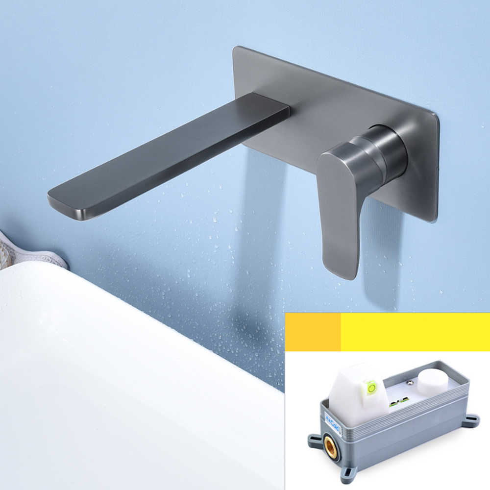 Gray round handle embedded box valve