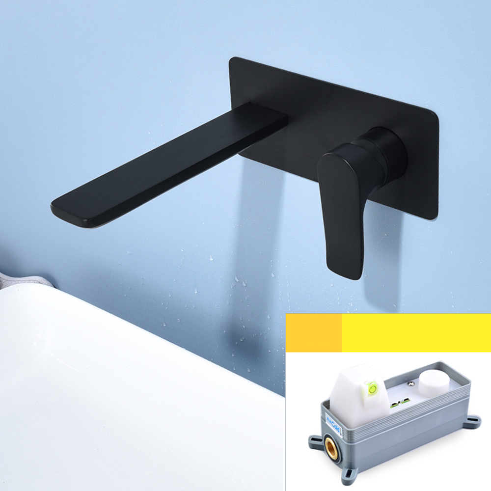 Black round handle embedded box valve