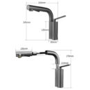 brass basin faucet hot and cold household basin bathroom can be raised and lowered pull out bathroom faucet mt2512