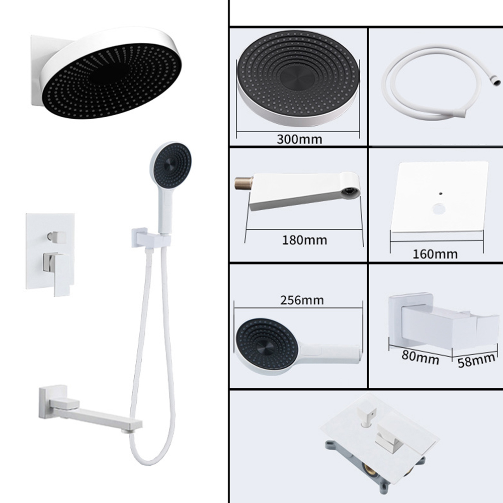 Three functions of white dome spray + ordinary valve body