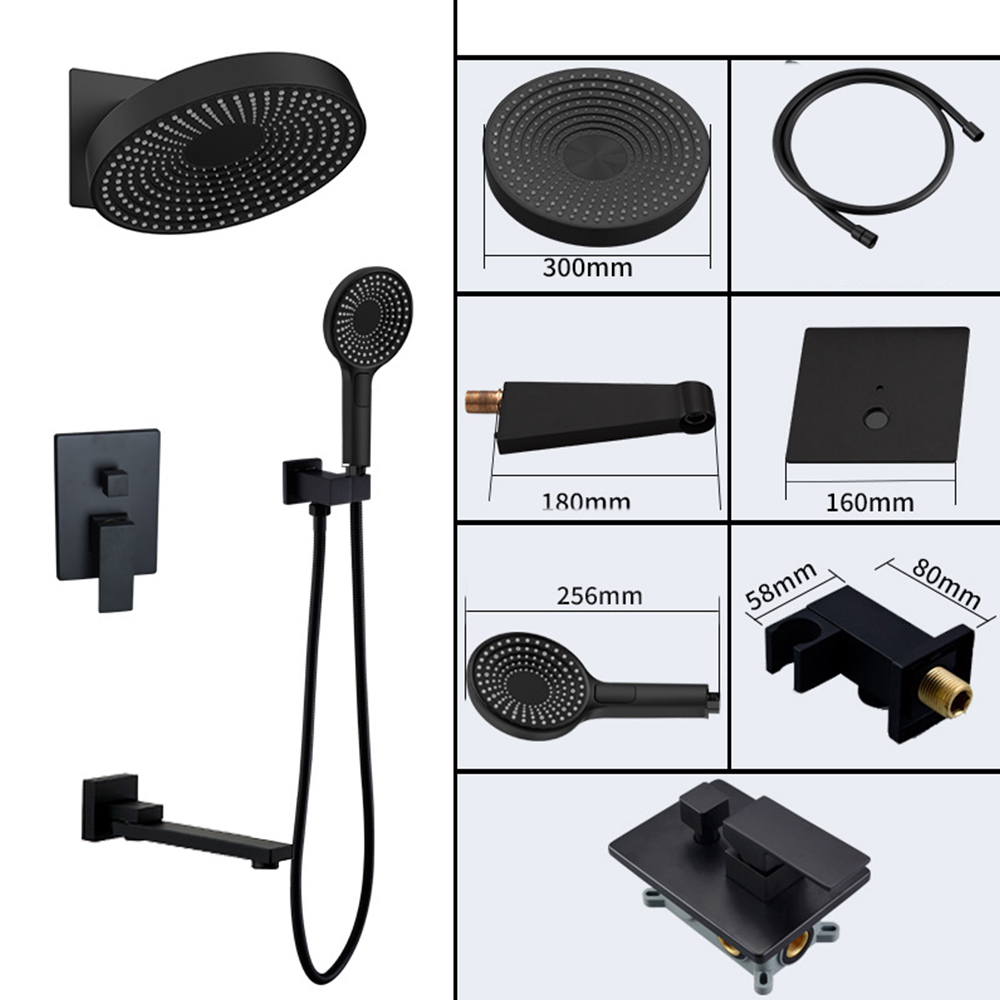 Three functions of black dome spray + ordinary valve body