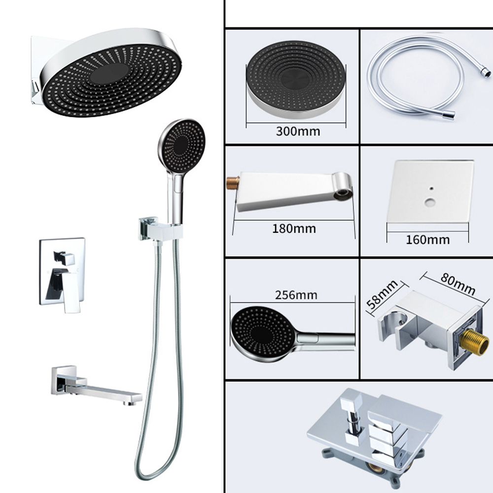 Chrome dome spray + three functions of ordinary valve body