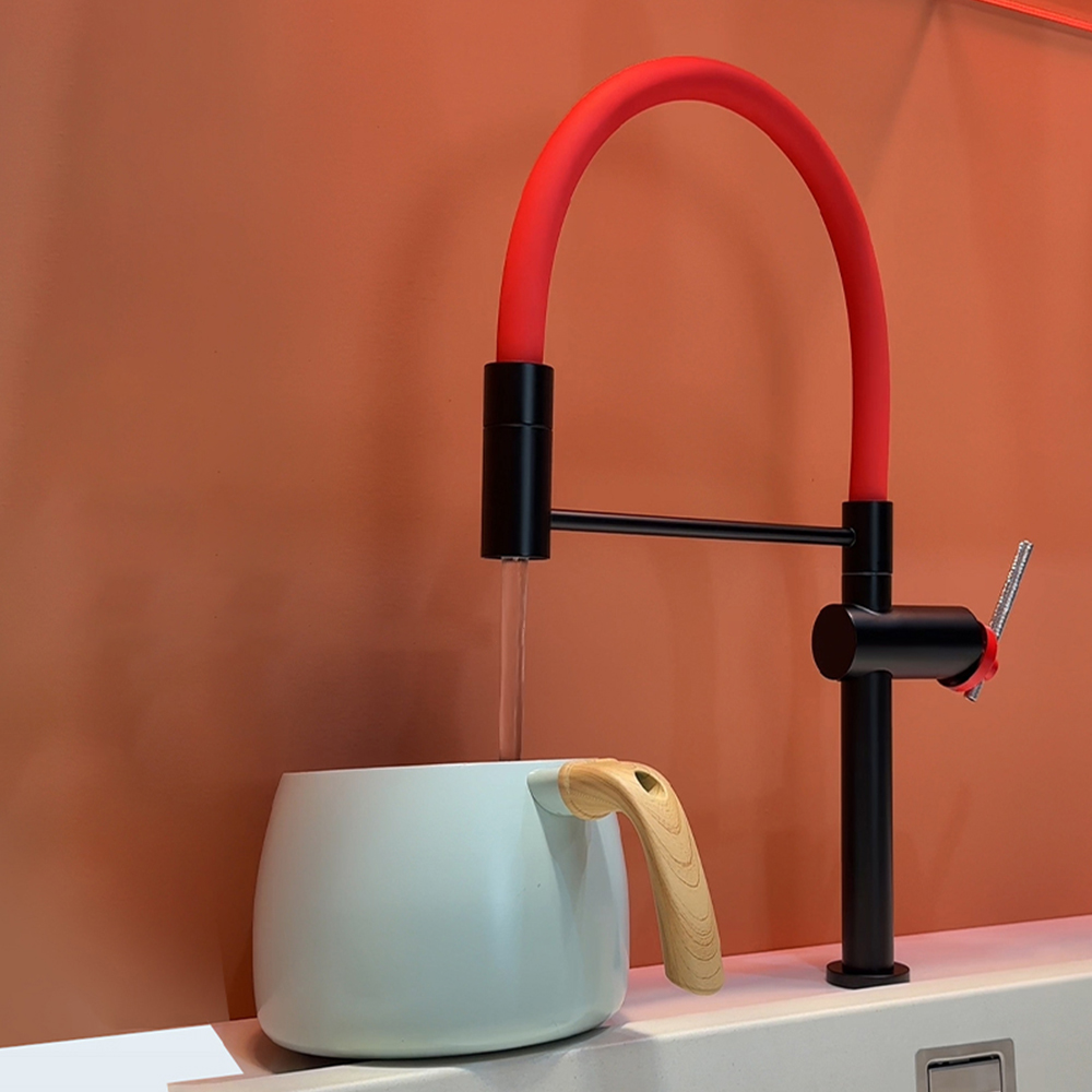 Island platform universal stretch hot and cold faucet sink sink household single hole kitchen sink faucet CF2505