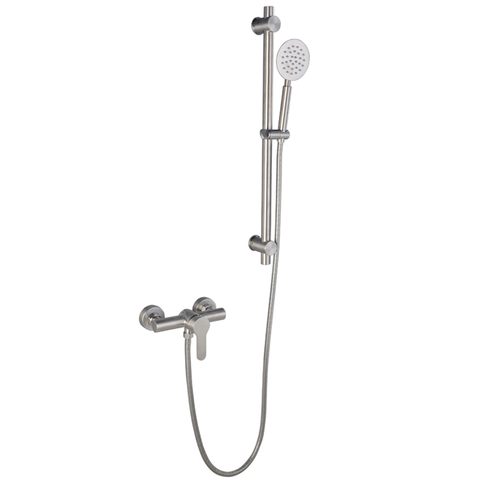 Stainless steel portable shower set