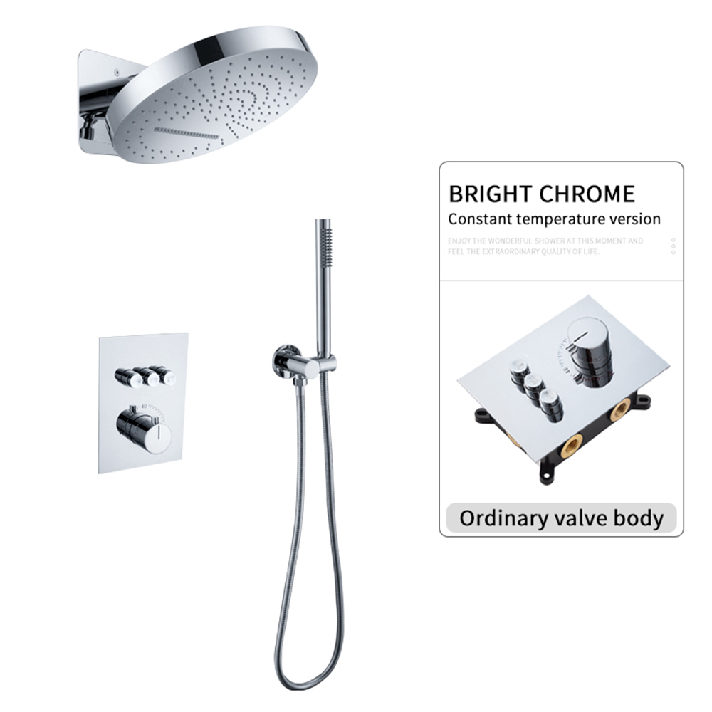 3 functions constant temperature chrome color