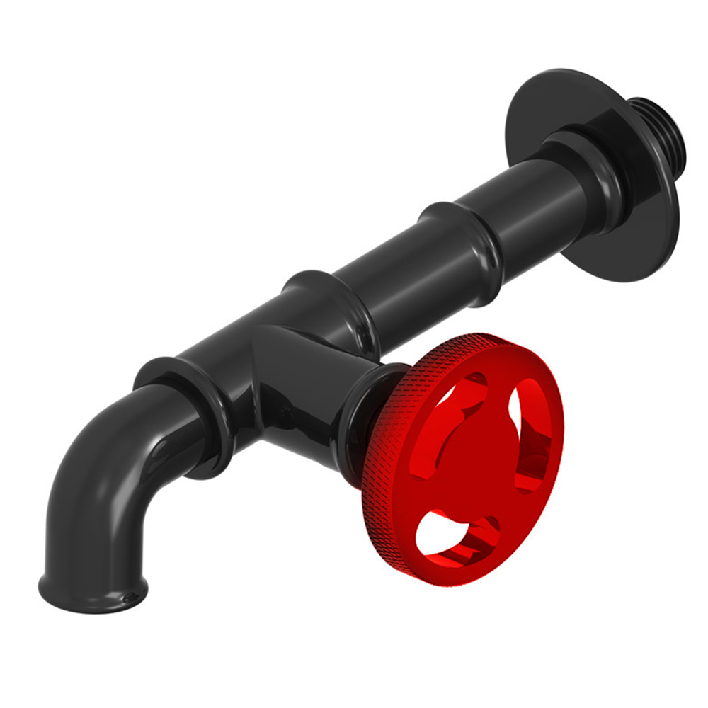 Lengthened right-opening bubbler model (red right handle) 16 cm