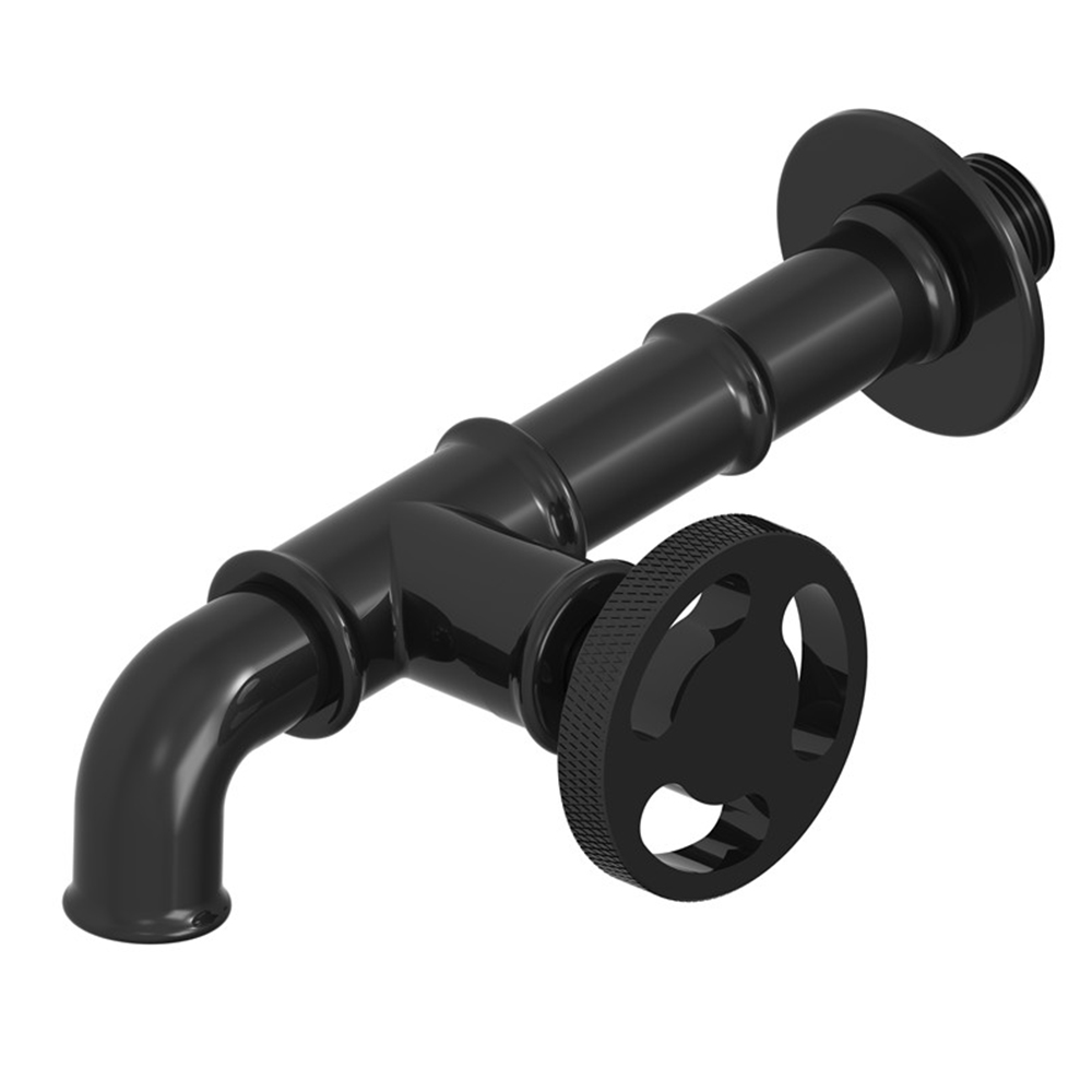 Lengthened right-opening bubbler model (black right handle) 16 cm