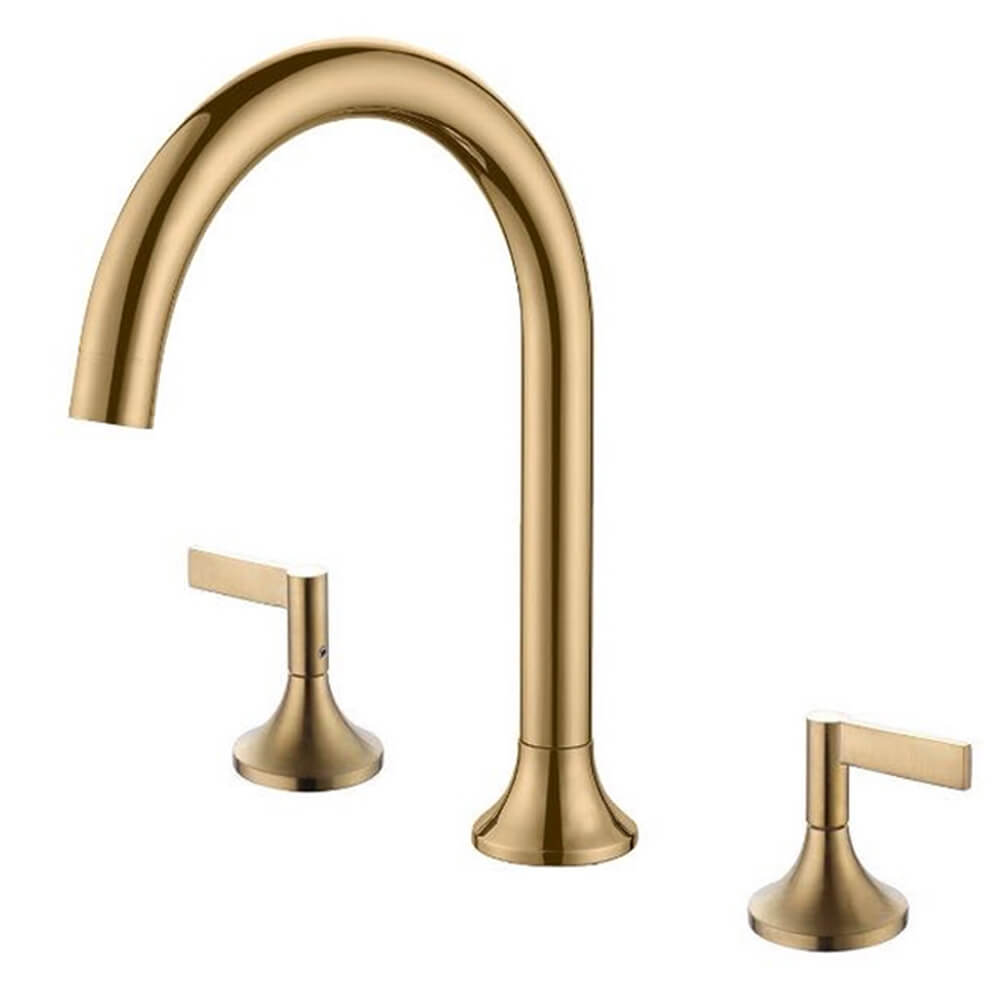 Curved brushed gold