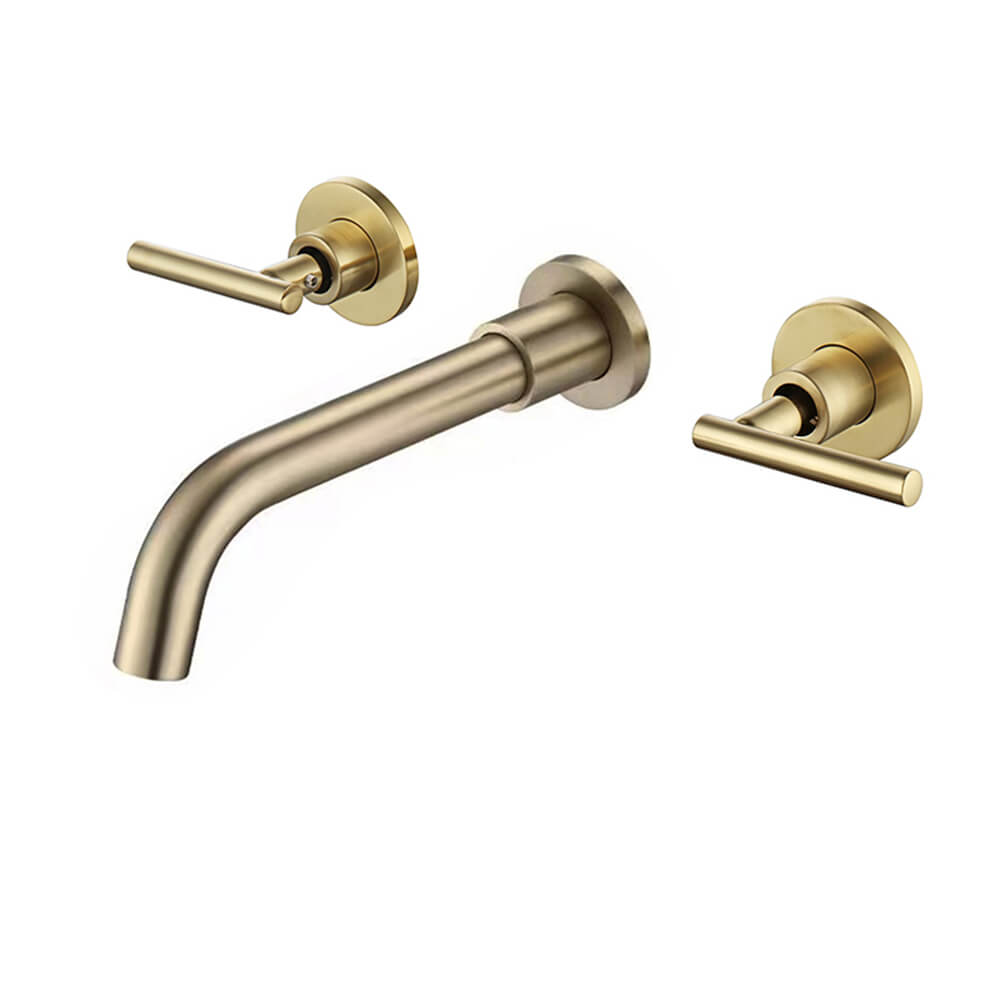 Curved mouth one-word switch brushed gold without embedded box