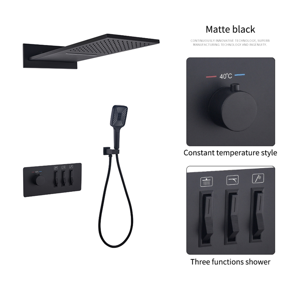Constant temperature 3 functions-black