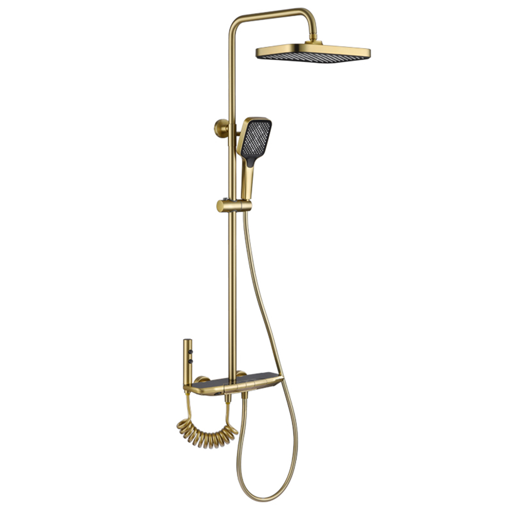 Thermostatic brushed gold