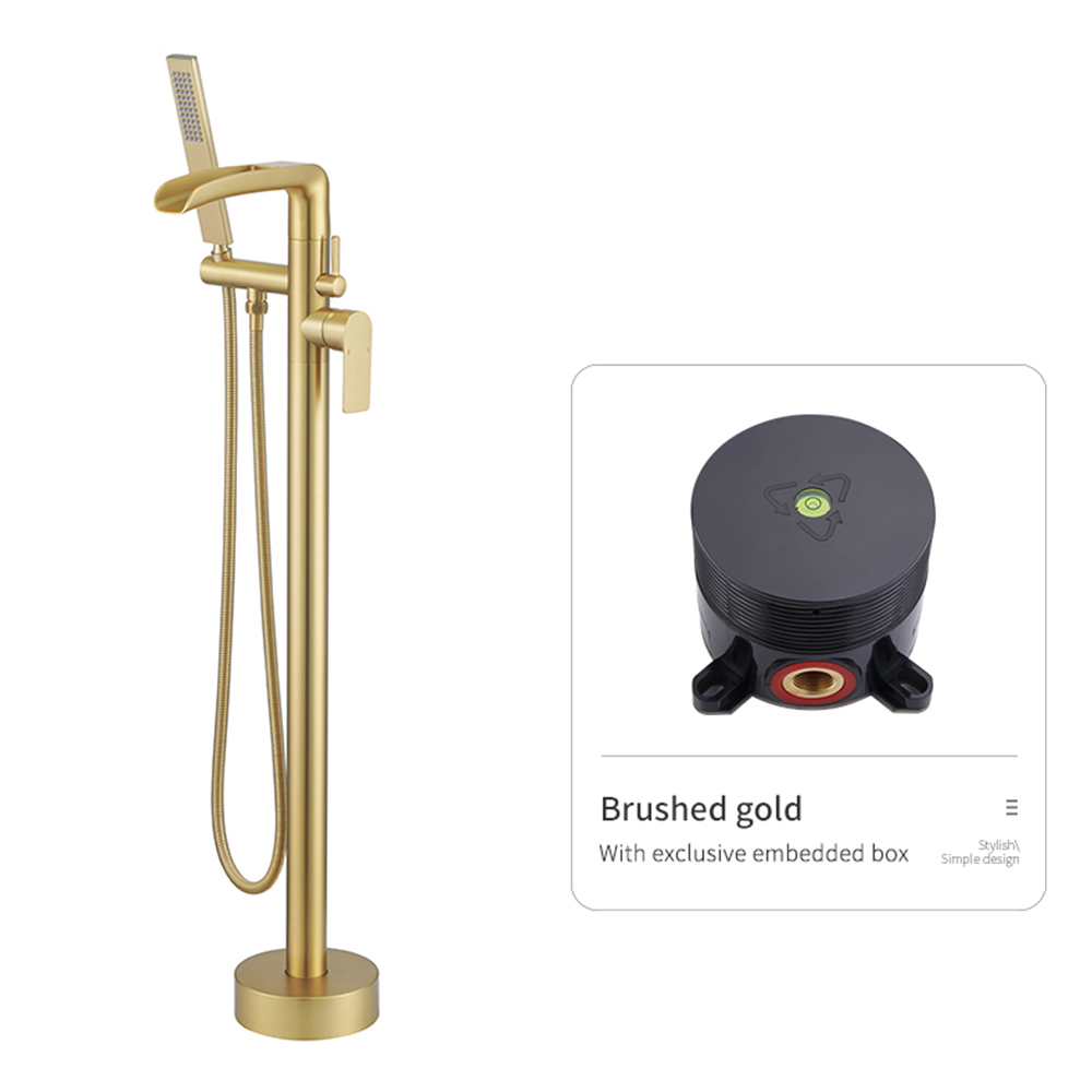 Brushed gold embedded box