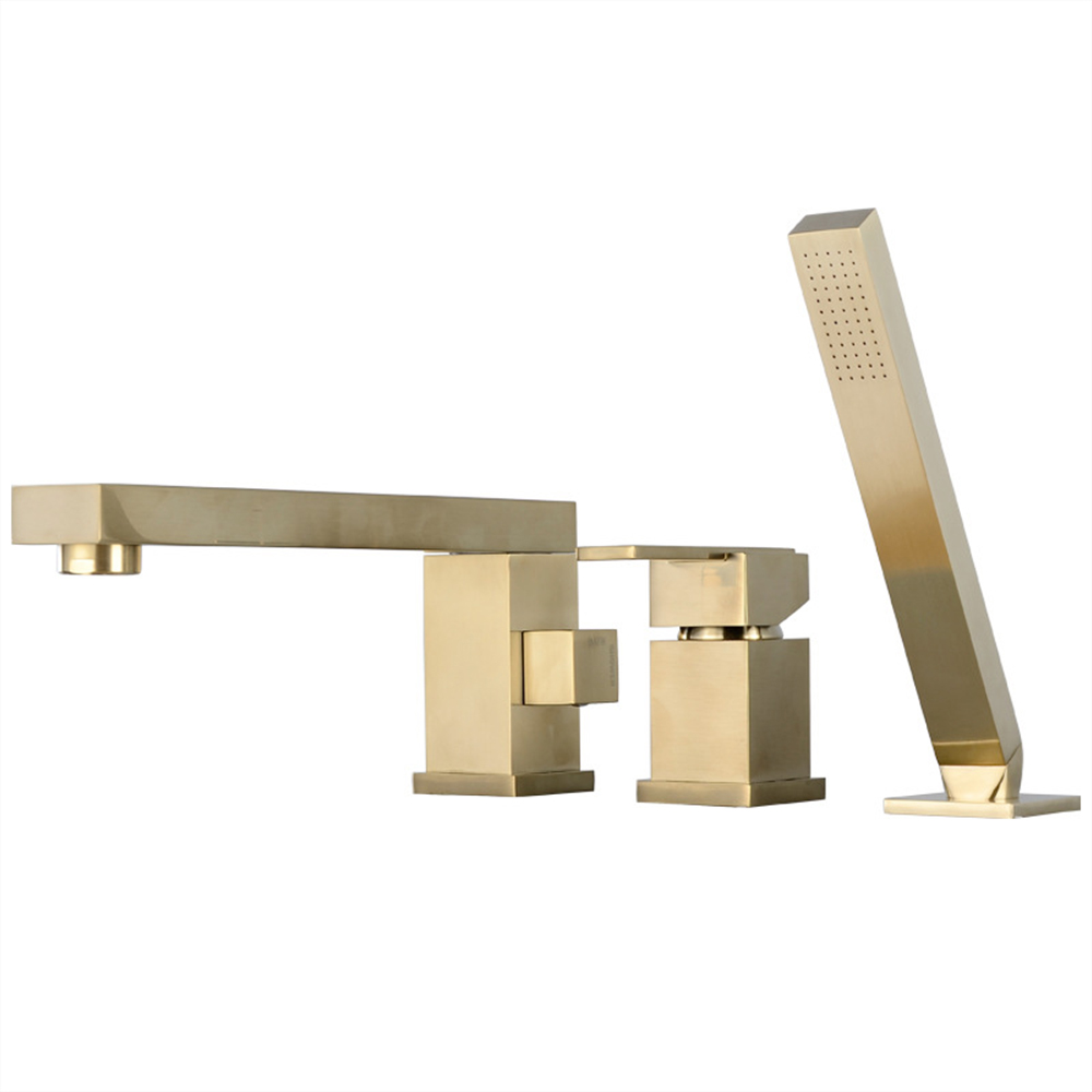 Brushed gold three-piece set