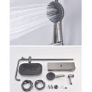 cream wind shower household shower set white rain shower bathroom shower wall mounted digital display shower lm2401