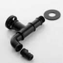 black in wall faucet, four point lengthened washing machine, mop pool, quick opening balcony, brass spout sz2306