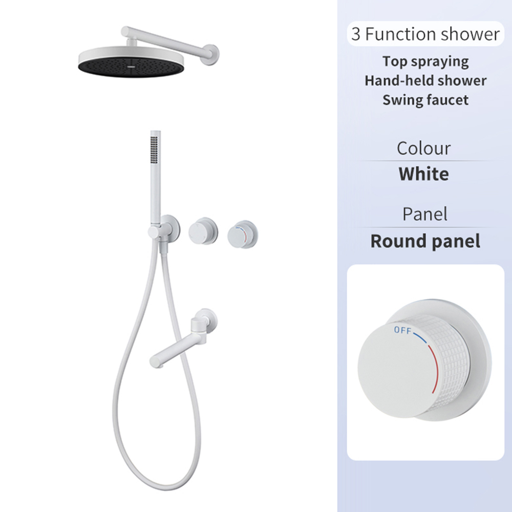 White round three functions (lower water outlet)