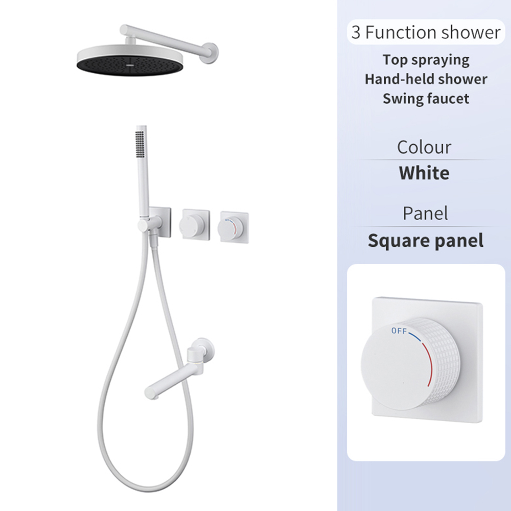 White square three functions (lower water outlet)