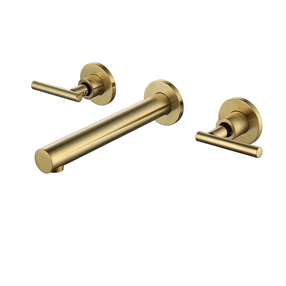 Straight mouth one-word switch brushed gold without embedded box