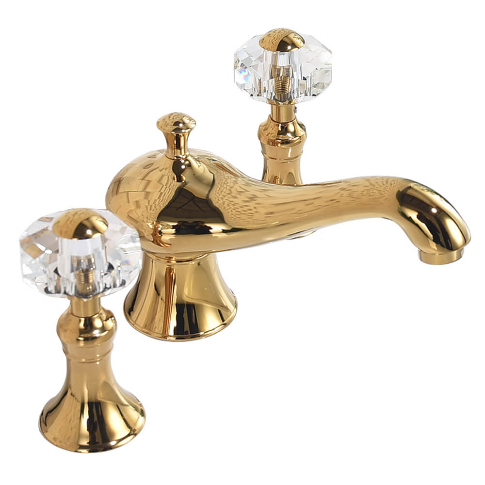 Curved chrome glass handle