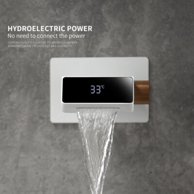 brass concealed digital display basin faucet in wall hotel household wall out washbasin faucet mp2004