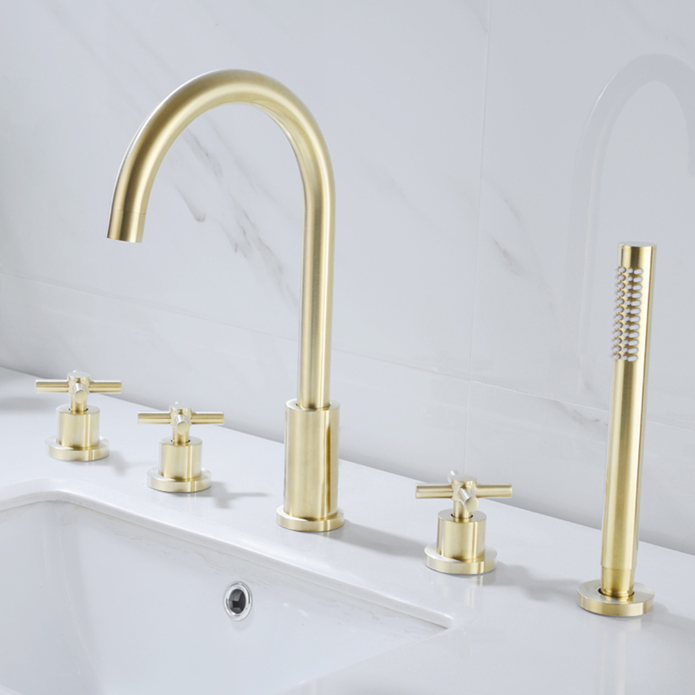 Brushed gold 5-piece set