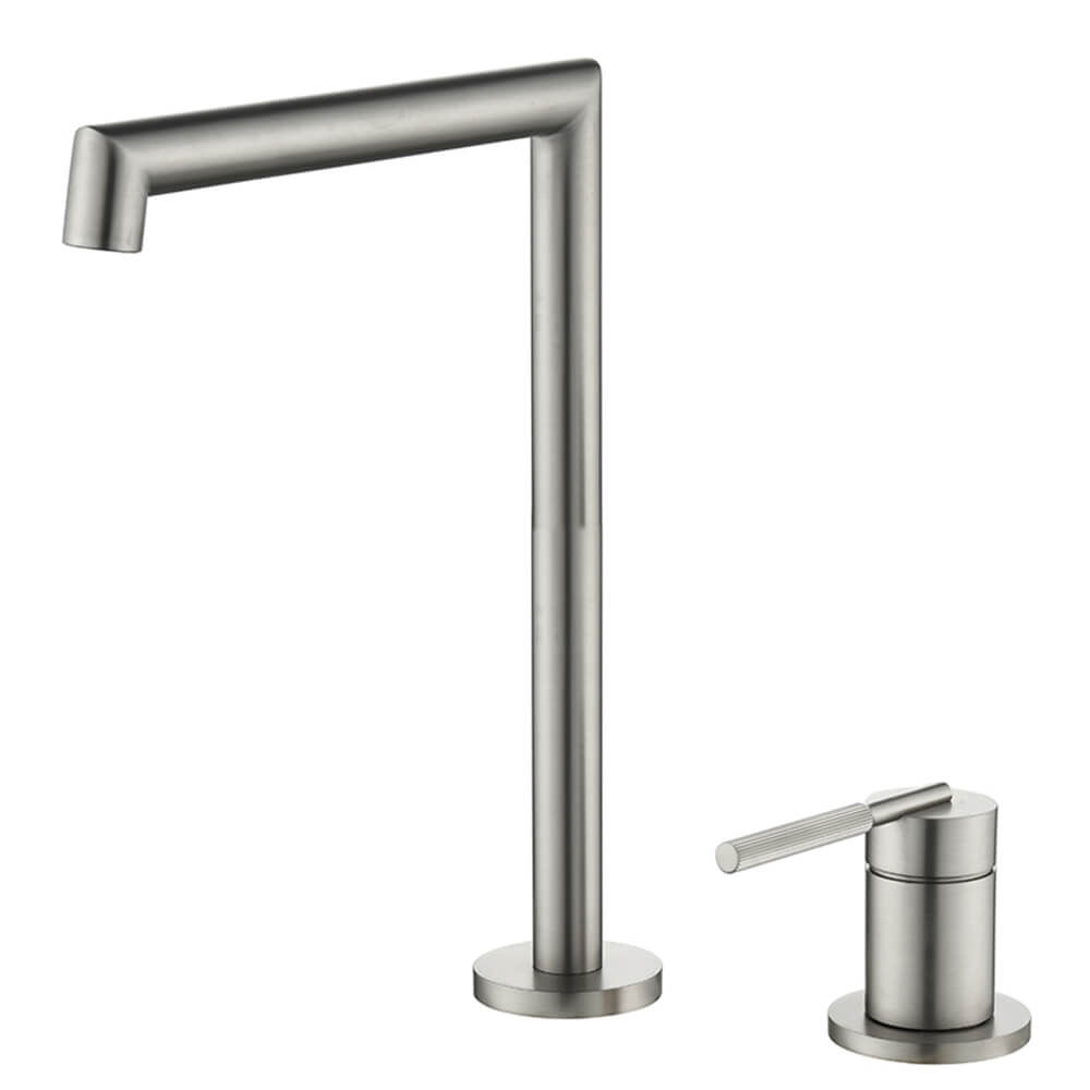 High brushed nickel