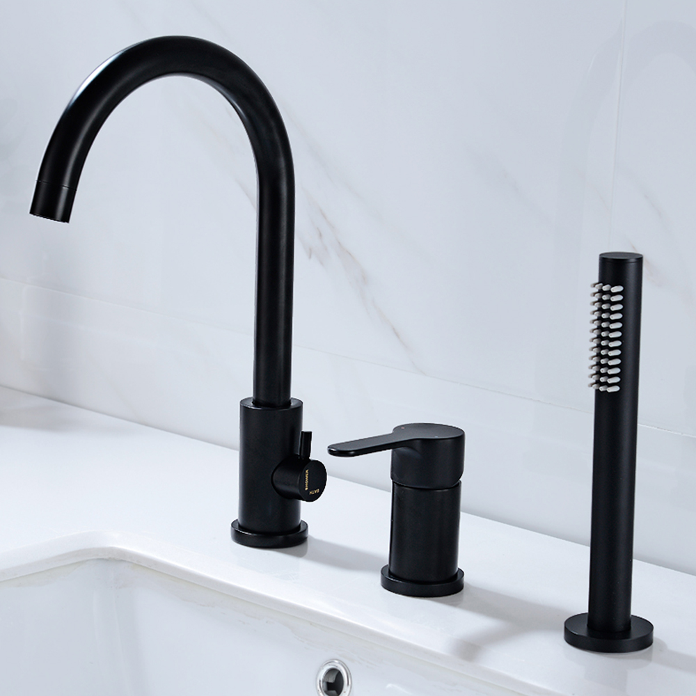 Black 3-piece set with handheld