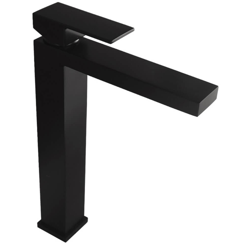 Black high basin faucet