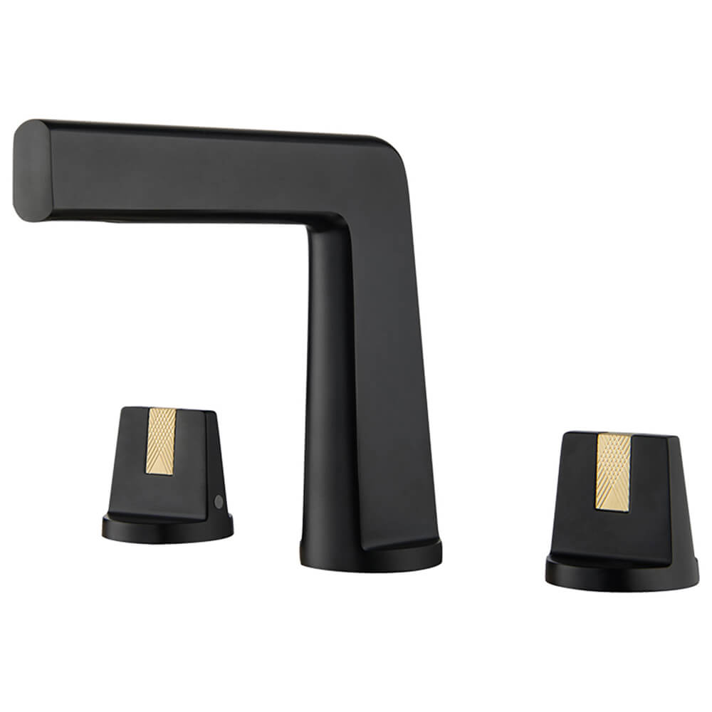 (Three holes) black + gold