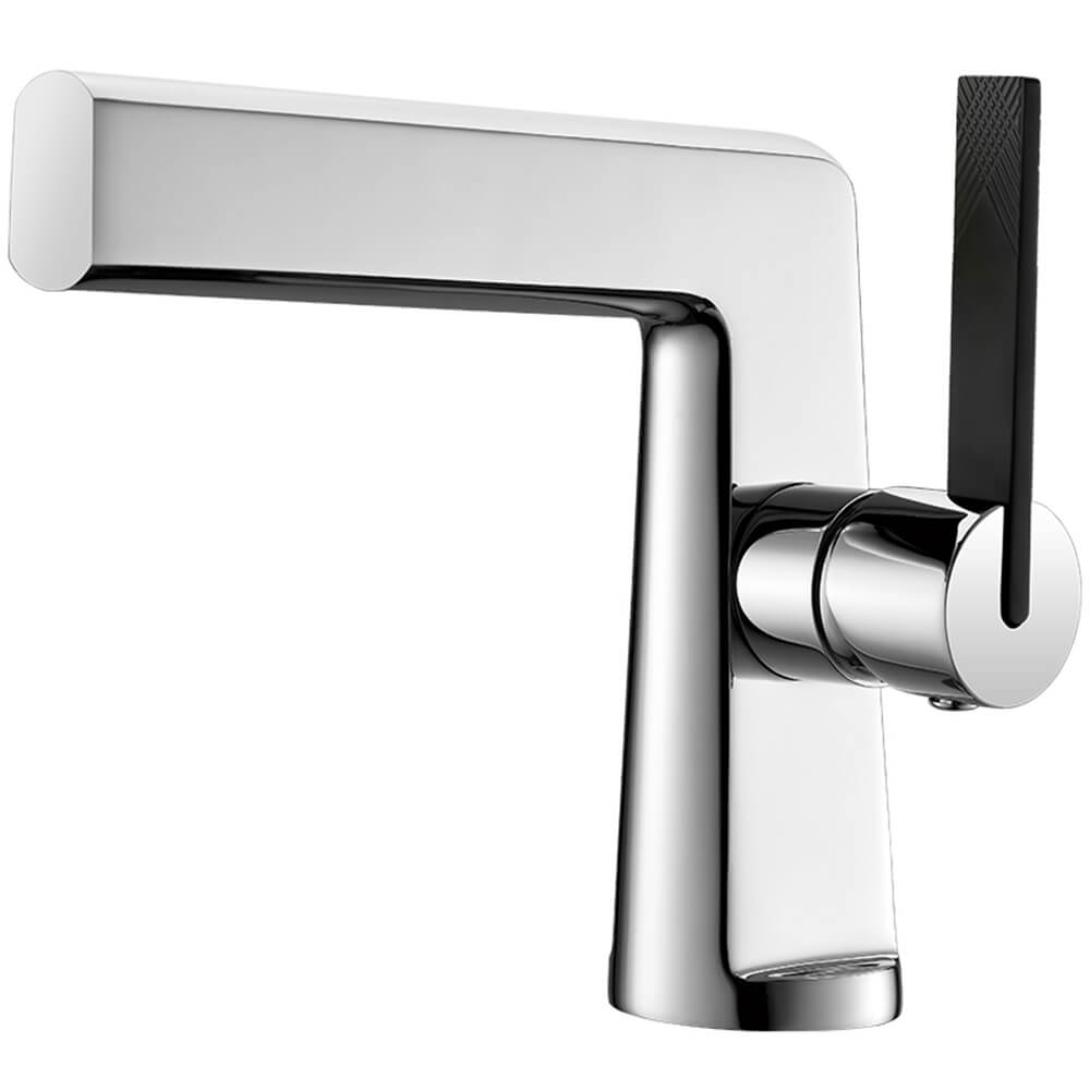 (Single hole) chrome + black