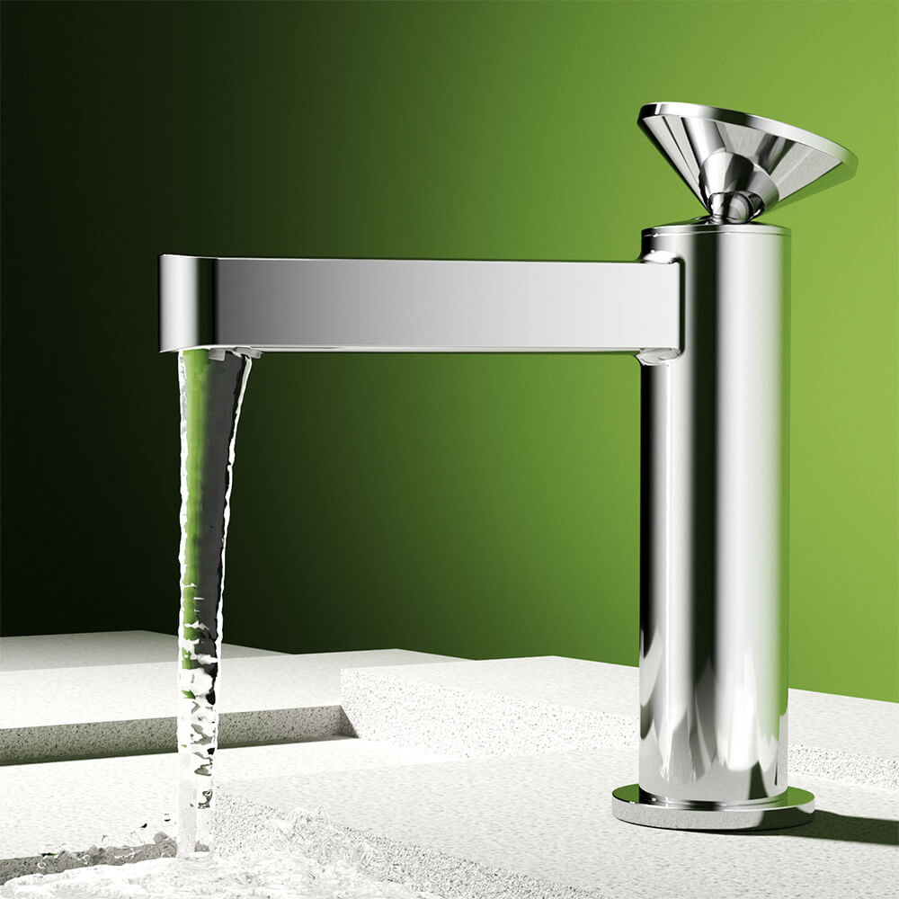 Bathroom basin faucet pink wash basin bathroom household cream wind washbasin faucet hot and cold MP2610