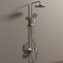 brass simple multifunctional hot and cold shower set bathroom rain shower lm2602