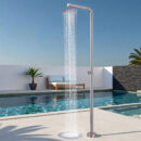 outdoor stainless steel shower column courtyard beach bathing rain shower single function single cold shower set hw2601a