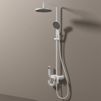 brass simple multifunctional hot and cold shower set bathroom rain shower lm2602