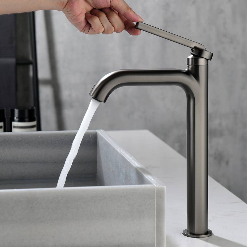 Washbasin hot and cold water faucet household ceramic basin wash basin washbasin gun gray bathroom faucet MP2609
