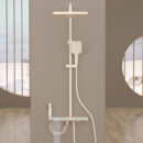 brass bathroom shower rain surface mounted shower shower with top spray shower set lm2605