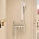simple style roofless shower set hotel engineering shower faucet with spray gun bath set lm2609